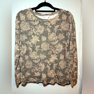 Liz Claiborne Gray and Pink Sweater, small